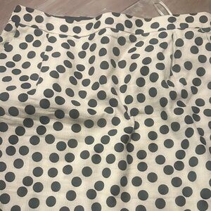 J. Crew Black and Cream Skirt